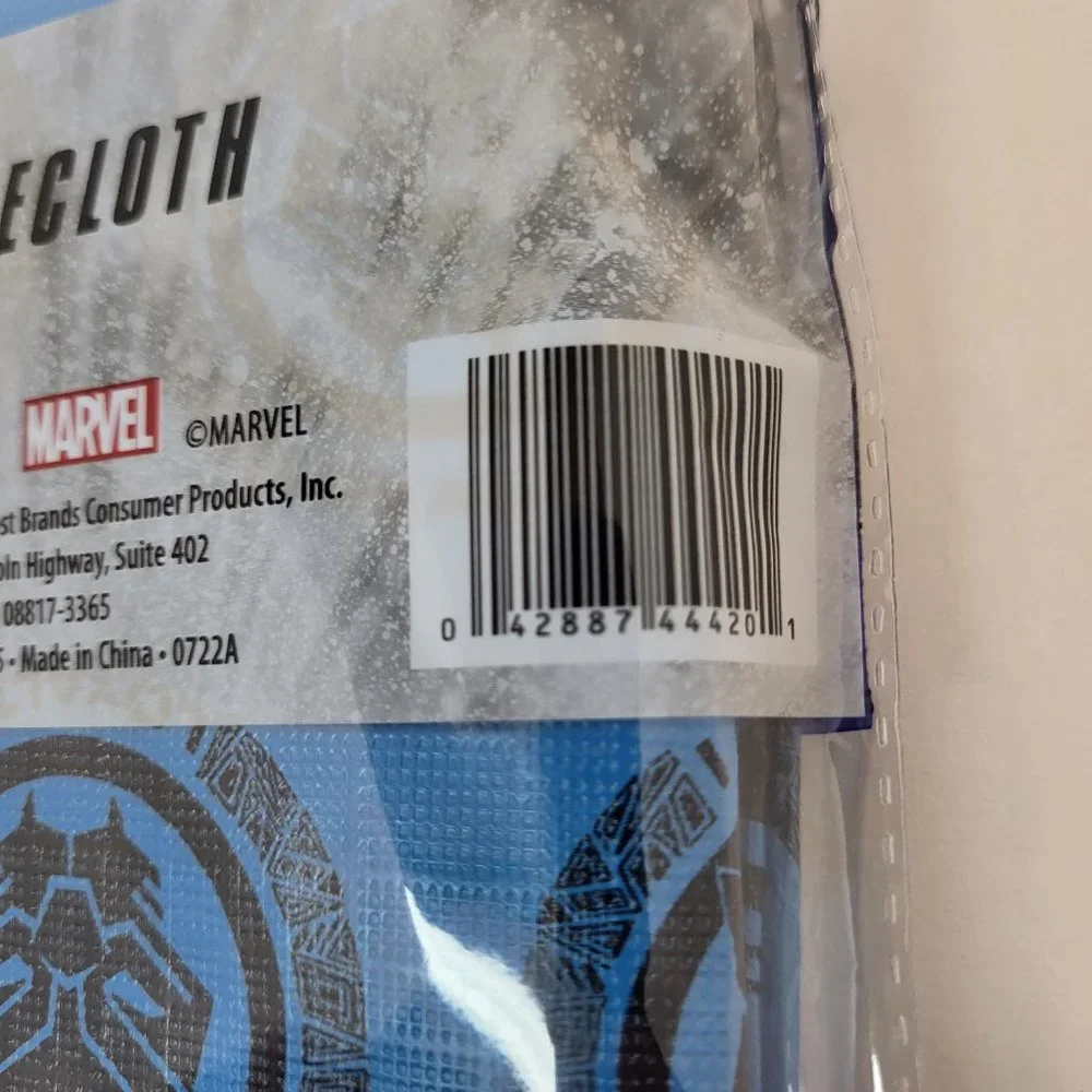 Marvel Black Panther Wakanda Forever‎ Tablecloth 52x70in Blue Black New Party